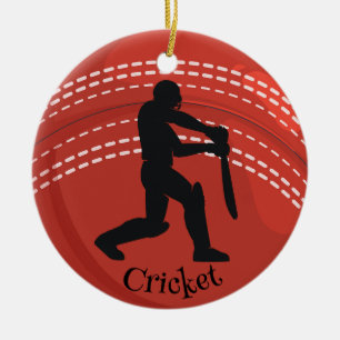 Ornamento cerámico de diseño de cricket Ball Crick