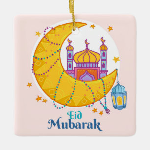 Ornamento cerámico de Eid Mubarak