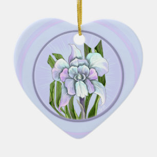 Ornamento cerámico de flor de Smeraldo
