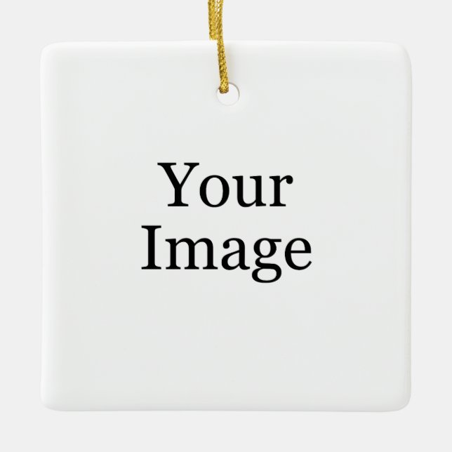 Ornamento cerámico de fotografía personalizado (Anverso)