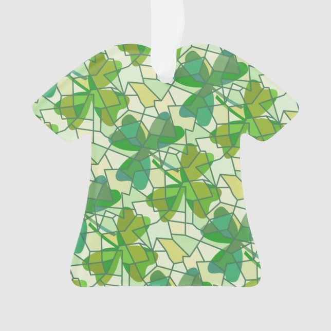 Ornamento cerámico de fragmentos de Shamrock (Anverso)