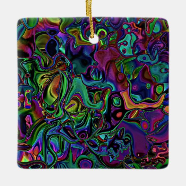 Ornamento cerámico de fusión del cerebro (Anverso)