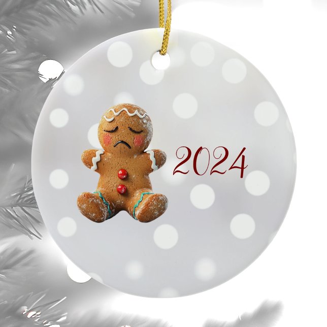 Ornamento cerámico de Gingerbread Existencial (Subido por el creador)