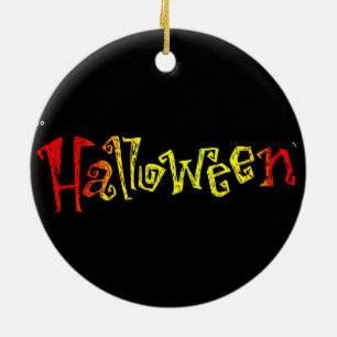 Ornamento cerámico de Halloween