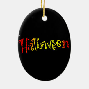 Ornamento cerámico de Halloween