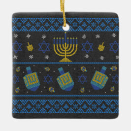 Ornamento cerámico de Hanukkah