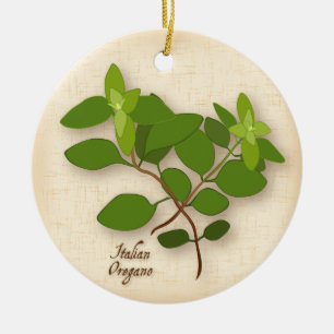 Ornamento cerámico de hierba de Oregano italiano
