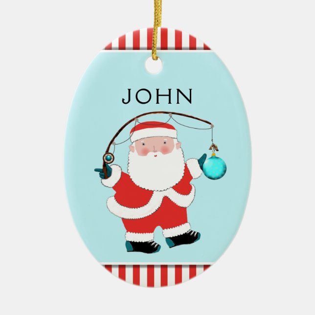 Ornamento cerámico de Keepsake personalizado (Frente)
