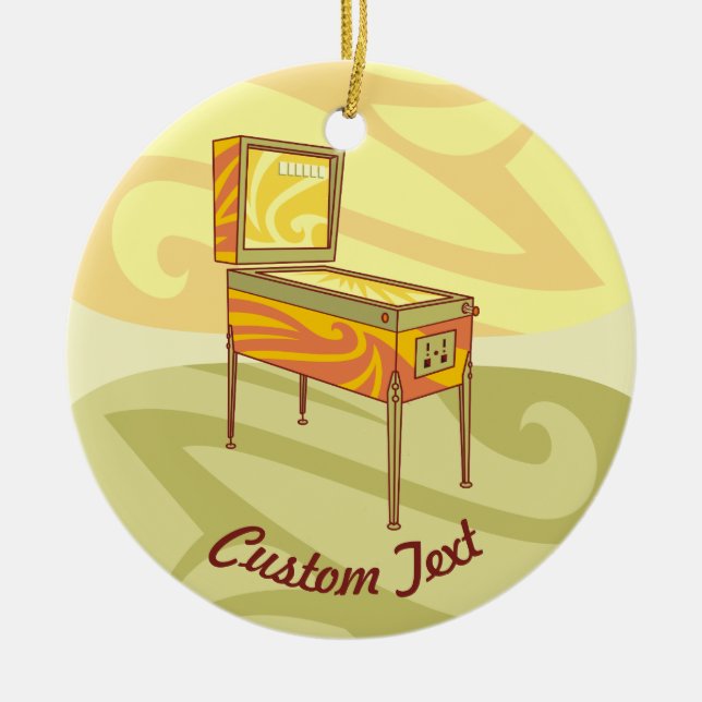 Ornamento cerámico de la máquina de pinball (Frente)