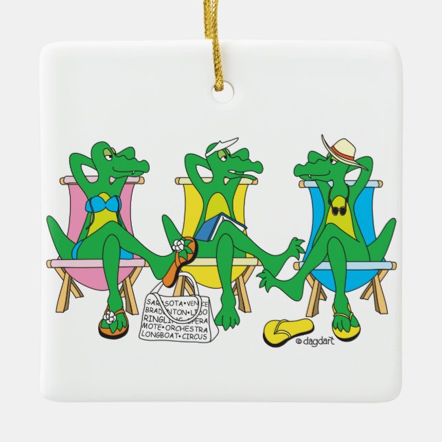 Ornamento cerámico de la playa de Sarasota (Anverso)