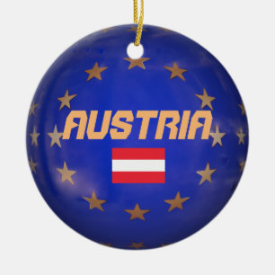 Ornamento cerámico de la Unión Europea de Austri