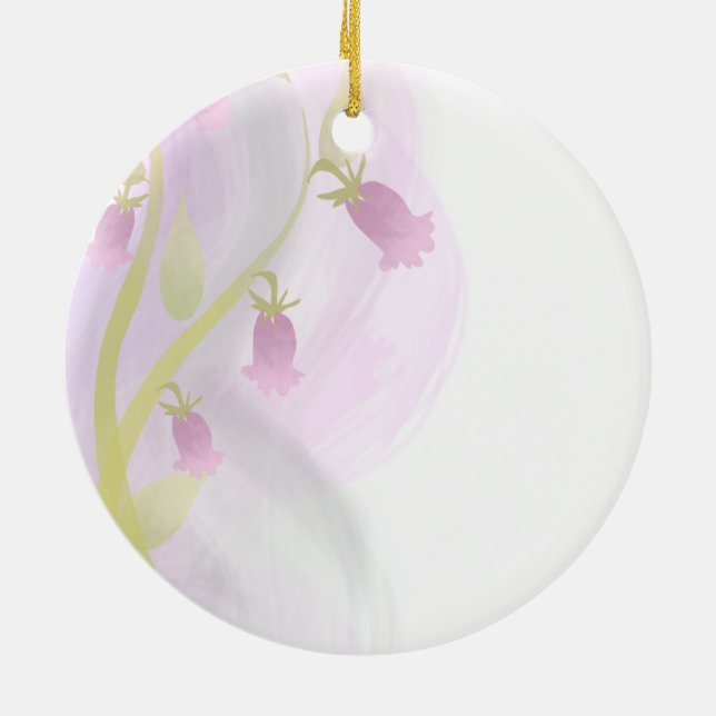 Ornamento cerámico de lavado de color rosa pálido (Atrás)