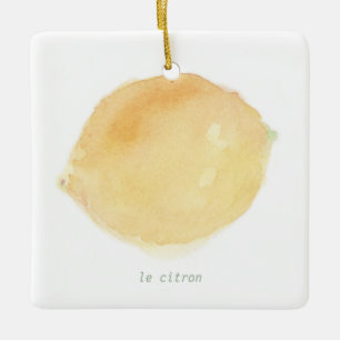 Ornamento cerámico de Le citron