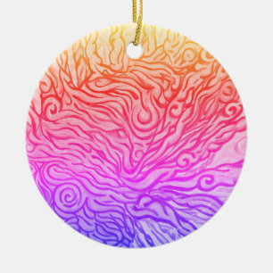 Ornamento cerámico de Lionfish - arte de NessieYar