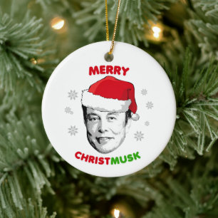 Ornamento cerámico de Merry Christmusk