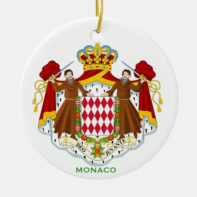 Ornamento cerámico de MONACO (Frente)