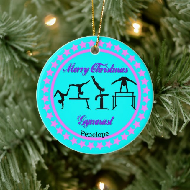 Ornamento cerámico de navidad Gimnast (Árbol)