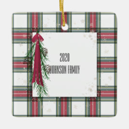Ornamento cerámico de Navidades personalizados de 