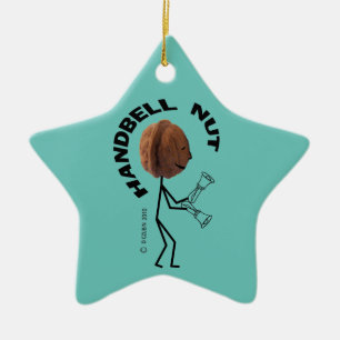 Ornamento cerámico de nuez de timbre