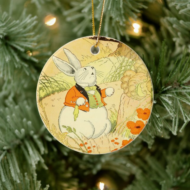 Ornamento cerámico de Peter Rabbit (Árbol)