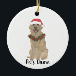Ornamento cerámico de recuperación de oro personal<br><div class="desc">Haz la lista de este año con un adorno personalizado de tu pequeño elfo favorito!</div>