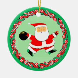 Ornamento cerámico de regalo de vacaciones de boli