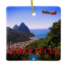Ornamento cerámico de SAINT LUCIA