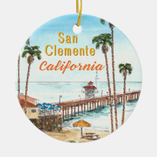 Ornamento cerámico de San Clemente California