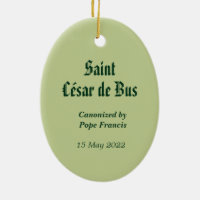 Ornamento cerámico de St. César de Bus (SLE 001)