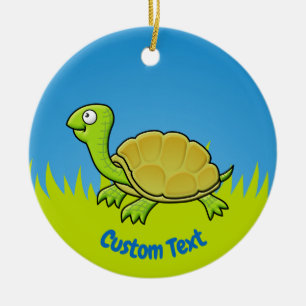 Ornamento cerámico de tortuga personalizado