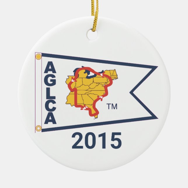 Ornamento cerámico de White Burgee (2015) (Frente)