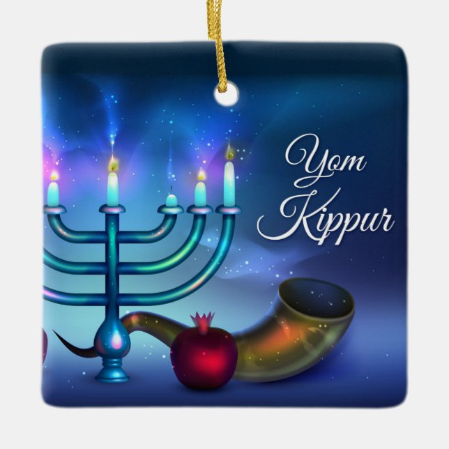 Ornamento cerámico de Yom Kippur (Anverso)