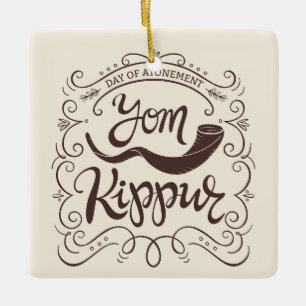 Ornamento cerámico de Yom Kippur