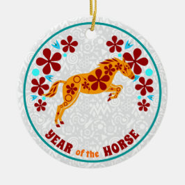 Ornamento cerámico del año de la serpiente