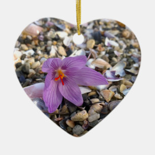 Ornamento cerámico del Corazón de Krokus