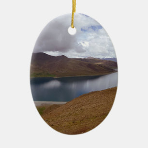 Ornamento cerámico del lago tibetano