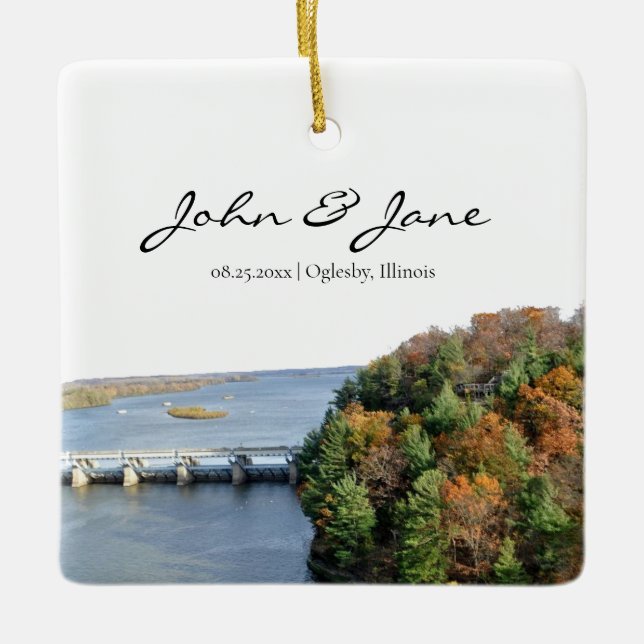 Ornamento cerámico del Parque Estatal de Illinois  (Anverso)