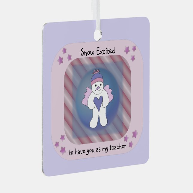 Ornamento cerámico del profesor de Nieve Rosa (Anverso Derecho)