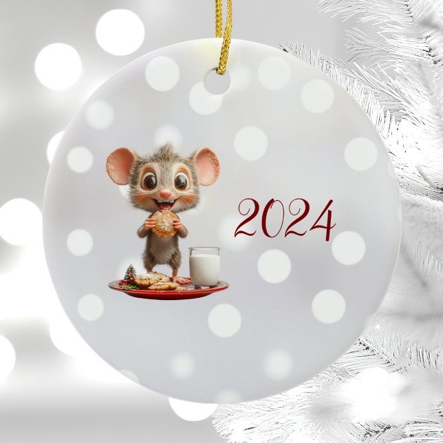 Ornamento cerámico del ratón Navidades del ratón (Subido por el creador)