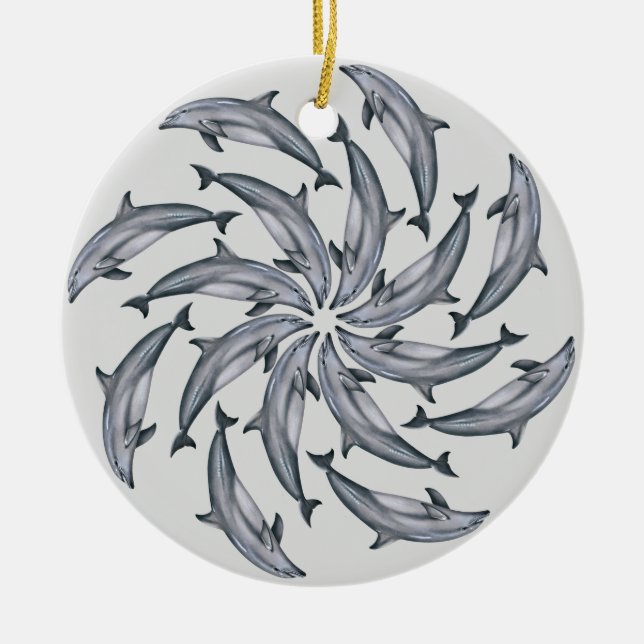 Ornamento cerámico delfín (Frente)