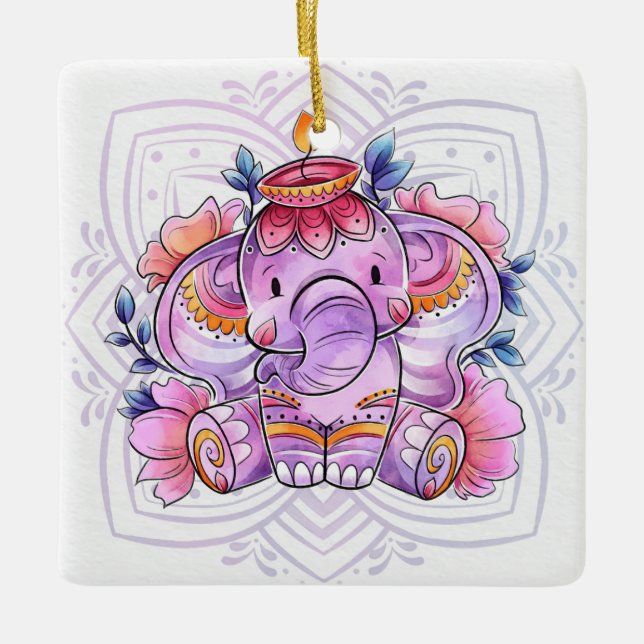 Ornamento cerámico Diwali (Anverso)