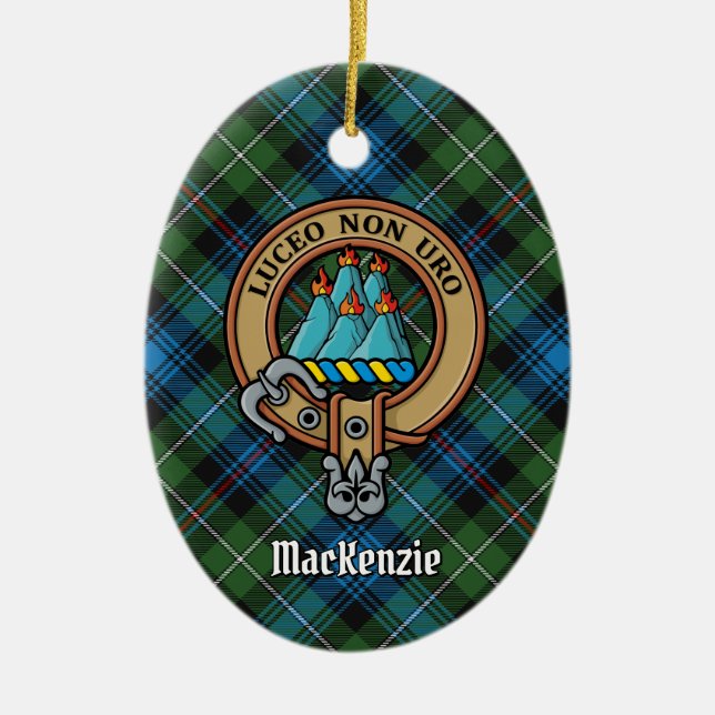 Ornamento cerámico Escudo Clan MacKenzie (Frente)