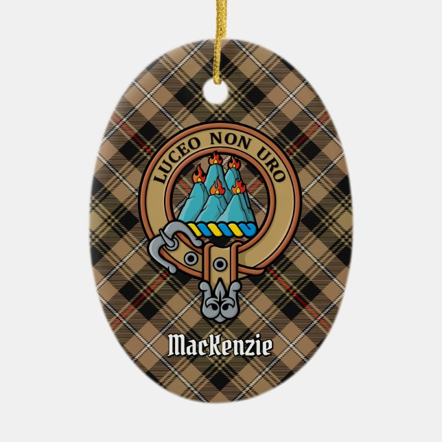 Ornamento cerámico Escudo Clan MacKenzie (Frente)