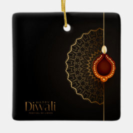 Ornamento cerámico feliz Diwali