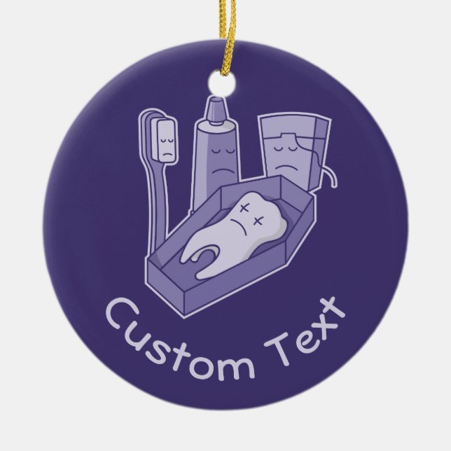 Ornamento cerámico funeral dental (Frente)