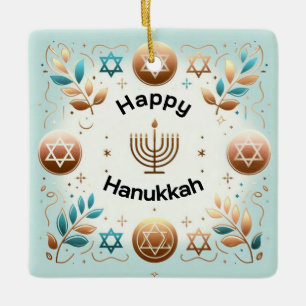 Ornamento cerámico Hanukkah