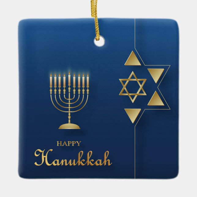 Ornamento cerámico Hanukkah (Anverso)
