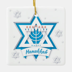 Ornamento cerámico Hanukkah