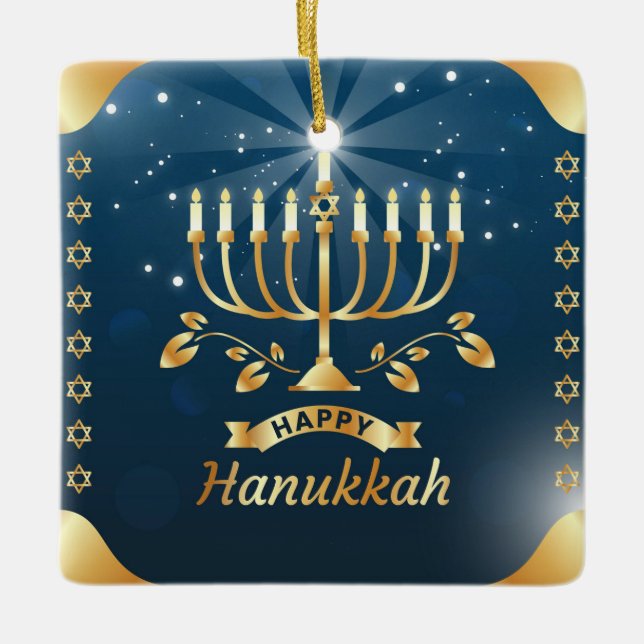 Ornamento cerámico Hanukkah (Anverso)
