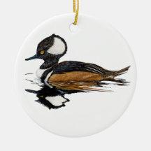 Ornamento cerámico Merganser Hooded